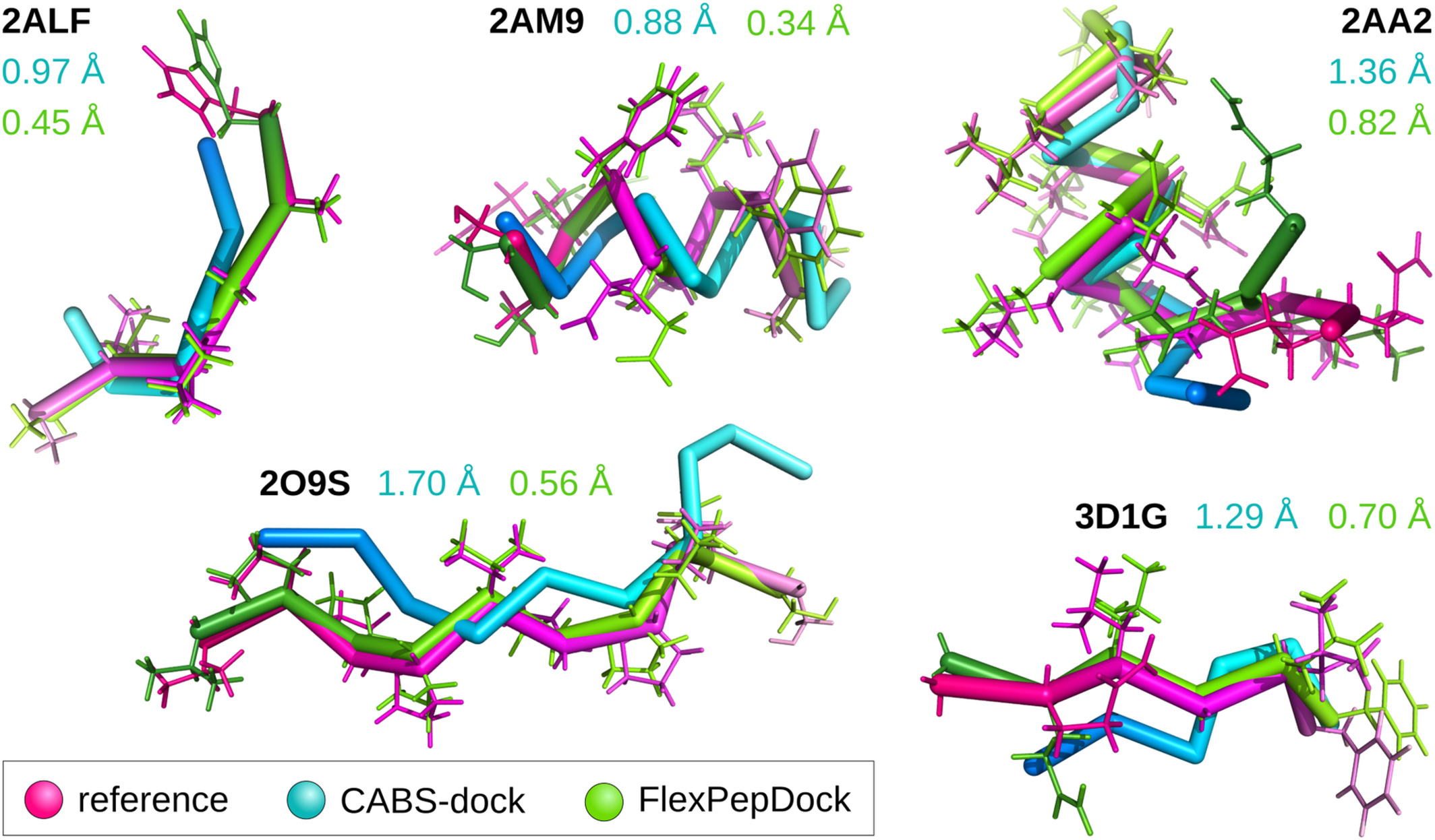 Refinement of CABS-dock models using FlexPepDock